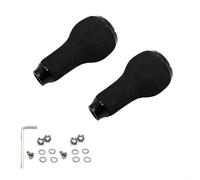 Para DAIWA Series Fishing Reel Handle Knob Grip para spinningscasting carretes hechos de EVA y corcho de goma, viene con llave hexagonal, rodamientos y tornillos (2 juegos negros)