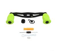 Para Daiwa Tatula 80 Alphas para carrete de pesca Abu Carbon Rocker Handle 8x5mm Kit de reparación de metal con cuatro rodamientos y herramientas Opción de color rojo (mano izquierda verde)