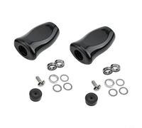 Para daiwa Tatula para zillion Fuego Reel Handle Knob - Piezas de repuesto antideslizantes ABS Grip 32.9x20.5mm (negro 2pcs)
