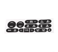 Para Dash Control Radio Botón Reparación Calcomanía Kit para Chevrolet 2002 a 2006 6 Discos CD Estéreo Paneles