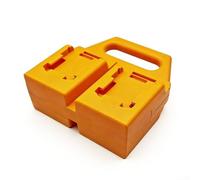 Para DCB18518V DCB20820V DCB60920V 14.4V BAT614 18V BAT618 Compatible para estante de almacenamiento de batería hecho de material ABS para uso diario (DW)