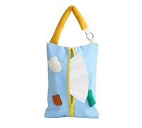 para de pañuelos de tela, soporte para servilletas con asa portátil, construcción de algodón de poliéster , diseño de fácil acceso de relleno, de almacenamiento ligera