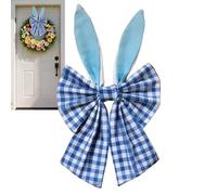 para decoración de árbol | Decoración de diseño de Orejas de Conejo, Lazos Grandes de Corona de Pascua para Puerta Delantera, para Festivales, Interiores, de Primavera, Chimenea, hogar