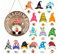 para decoración Gnomo Sueco 12x12 Pulgadas para accesorios (MZ980B) | Tamaño 12x12 pulgadas, para ideal estantes repisas, acabado rústico, ligero , para estilo nórdico auténtico