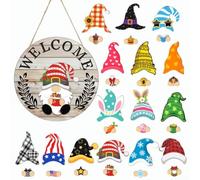 para decoración Gnomo Sueco 12x12 Pulgadas para accesorios (MZ980C) | Tamaño 12x12 pulgadas, para ideal estantes repisas, acabado rústico, ligero , para estilo nórdico auténtico
