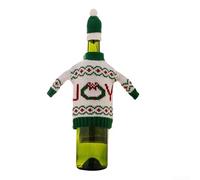 para decoración para mesa Navidad Funda Elástica para Vino | muñeco nieve, tejido para suave, para fácil de colocar, para ideal fiestas, color festivo(B)