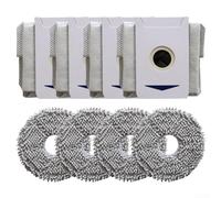 Para DEEBOT para T30 Pro y para Omni Robot Vacuum Kit de paños de repuesto y bolsas de polvo, garantiza un sellado fuerte y una recogida óptima de suciedad