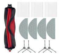 Para Deerma S30 para DEM-S30 Robot Aspirador Kit de piezas de repuesto con elemento de filtro de montaje de cepillo y componentes de paño de fregona (A)