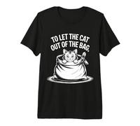 para Dejar Que el Gato salga de la Bolsa Idiom Niños y Profesores Modismos Camiseta Premium