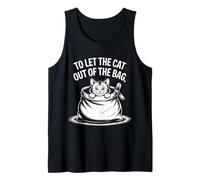 para Dejar Que el Gato salga de la Bolsa Idiom Niños y Profesores Modismos Camiseta sin Mangas