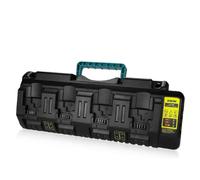 Para DeWalt DCB104 18v 54v Flexvolt XR Cargador rápido de batería de Li-ion de cuatro puertos