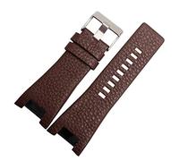 Para diesel DZ1216 DZ1273 DZ4246 DZ4247DZ287 Muñecas de muñeca Bandas de cuero de cuero marrón negro 32 * 17 mm Bandas de hombres dedicados
