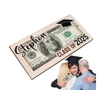 Para Dinero De Graduación Genérica | De Tarjeta De Felicitación Madera Graduada | Decoraciones De La Escuela Secundaria Suministros Promoción 2025 Hijo Estudiantes