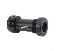 para dirección BB68 Roscada 68-73mm Aleación Aluminio para | Aleación aluminio robusta, soporta rigor MTB y carretera, durabilidad extrema en cada ruta(Black)