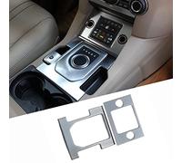 Para Discovery 4 LR4 2010-2016 ABS plateado mate cubierta del marco de cambio de la consola central de la palanca de cambios accesorios de la cubierta del ajuste