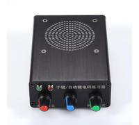 para dispositivo de práctica Morse Code CW, rango de tono de potencia tipo C, altavoz de 3 pulgadas, compatible con llave automática/manual, carcasa de aluminio negro