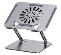 Para dispositivos de 10 a 17 pulgadas, base antideslizante, marco de acero al carbono con almohadilla de refrigeración USB, portátil, tablet, elevador de escritorio ergonómico, soporte de