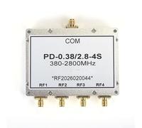 Para divisor de potencia SMA, 1 a 4 vías, 380-2800 MHz, RF, aleación para divisor SMA, 4 salidas, 380 hasta 2800 MHz, distribuidor RF 1 a 4 para SMA, señal LTE de 380 - 2800 MHz, para SMA Power