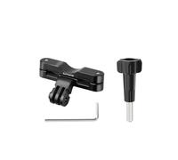 para dji Action5 Pro, Soporte de sillín de Bicicleta para Insta360 X4, Mountain Bike Clip-on Bracket Soporte de tija de sillín de Bicicleta Adaptador de liberación rápida Base de extensión (Negro)
