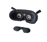 para dji AVATA Goggles 2 Espuma Almohadilla Esponja Ojo Máscara Cómoda Esponja Almohadilla Lente Protección Cubierta Cara (Negro+ Funda Protectora)