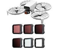 para dji Flip Kit de Filtros, Regulador de Polarización CPL, Filtro Reductor de Luz ND8-64, Protector de Lente, Película Antiempañante de 1/4 para Lente Flip para Dron. (ND8/16/32/64+CPL+Mist 1/4)