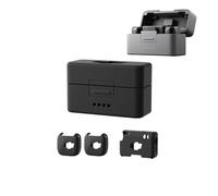 Para DJI Mic Mini Funda Protectora De Silicona Antiarañazos y Anticaídas, Base De Carga/Micrófono/Transmisor Mic Mini, Accesorios Portátiles De Carcasa Blanda. (2 TX+1 RX Set Negro)