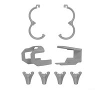 Para DJI NEO2 Kit de accesorios de protección de hélice con anillos de parachoques de cobertura completa para una prevención de colisiones fiable y un funcionamiento seguro de vuelo (gris)