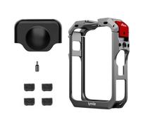 Para DJI OSMO 360, marco de metal para cámara DJI OSMO 360, marco de aleación de aluminio, cubierta protectora con tapa de lente y accesorios de cámara de algodón resistente al viento
