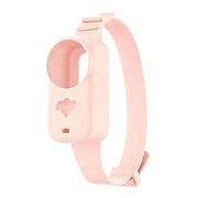para dji Osmo Nano Soporte de Pulsera de Silicona, Funda Protectora Antideslizante a Prueba de Golpes, Osmo Nano, Soporte de Montaje en Cuello de Carcasa Suave Apto para Mascotas (Rosa)