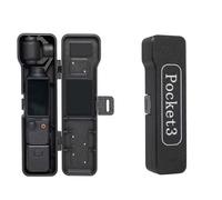 para dji OSMO Pocket 3 Funda Protectora Portátil Antiarañazos y a Prueba de Golpes, Carcasa Protectora de Almacenamiento Duradera para Cámara OSMO Pocket 3 con Cordón. (Negro (Largo))