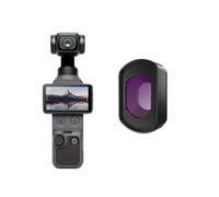 para dji Osmo Pocket 4 Kit de Filtro Magnético CPL/BlackMist/UV/Lente Óptica Gran Angular, Filtros Anticontaminación Lumínica, Película Protectora para Lentes Pocket 4 (Gran Angular)