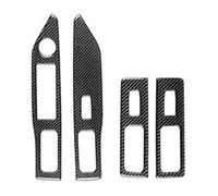 Para Dodge Para Caliber 2007 2008 Embellecedor Panel Control Elevalunas Fibra Carbono Adhesivo Decorativo Interior Coche. Mando Botonera Elevalunas(1 Black LHD)