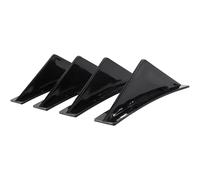 para Dodge para Cargador SXT SRT RT 2010-2019 Coche Curvado para difusor de Parachoques Trasero Aletas tiburón alerón Divisor Labios Alerón Difusor Trasero(Negro)