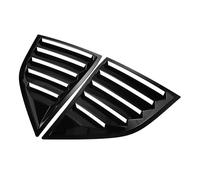 Para Dodge Para Challenger 2015-2022 Cubiertas Espejo Coche Persiana Trasera Ventana Cubierta Obturador Lateral Pegatina Embellecedora Alerón Ventana Trasera(Gloss Black)