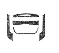 Para Dodge Para Charger 2015-2022 Juego Pegatinas Interior Coche Fibra Carbono Forjada Con Panel Navegación Salida Aire Velocímetro Panel Cubierta Consola Centra(27)