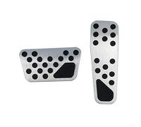 Para Dodge Para Charger Para Challenger 2009-2019 2PCS Kit De Cubierta De Pedales De Freno De Gas De Transmisión Automática Para Automóvil(Plata)