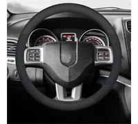 para Dodge para Durango para Challenger 1500 Dart Journey para Charger Nitro Avenger Fibra Carbono Gamuza Protector para Volante Coche Accesorios Funda de Volante calefactable(O Leather Blue)