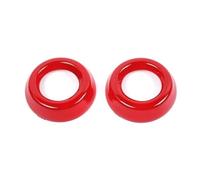 para Dodge para Nitro 2007-2012 ABS Puerta De Coche Audio Bocina Moldura Anillo Adhesivo Accesorios Interiores Panel De Consola Interior Moldura Tiras Decorativas Aire Acondicionado Coche( Red)