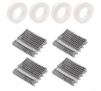 Para Dolphin Plus DX5 Plus M400 limpiador de piscina cepillo de escalada y juego de anillos para una cobertura consistente de la pared (8 piezas)