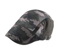 Para Dormir Color Gavroche Chico Maestro Cap Hombre Plano Hombres Sólido Transpirable Sombrero Gorras de Béisbol Fluorón Lote, verde, Talla única