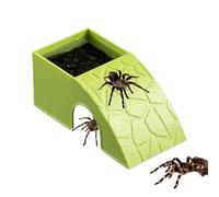 para Dragones: Hábitat De Alimentación 2 En 1, Cueva para Cuenca De Agua para Reptiles | Construcción De Resina Textura De Roca Natural, Diseño No Tóxico Ideal para Dragones Barbudos Geckos C