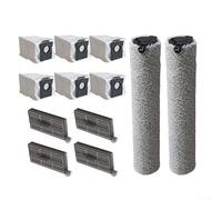 Para Dreame Aqua10 Ultra Roller Complete Plus Aqua10 Roller Robot Aspiradora Kit de Accesorios con 2 Cepillos de Mopping 6 Bolsas de Polvo 4 Filtros HEPA Lavables Reutilizables Suministros de Limpieza