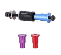 Para DU Bushing Amortiguador Herramienta de instalación para bicicletas, cuenta con manga de cobre con escala para precisión, adecuado para buje de rodamiento de agujas