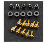 Para Ducati 748 916 996 998 749 999 848 1098 1198 10 Uds M4 X 16 Juego De Tornillos Para Parabrisas De Motocicleta Kit de pernos(Oro)