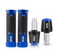 Para DUCATI 848 EVO 2007 2008 2009 2010 2011 2012 2013 848 Mano Motocicleta CNC Aluminio Accesorios Manillar Empuñaduras Extremos(Blue)