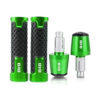 Para DUCATI 848 EVO 2007 2008 2009 2010 2011 2012 2013 848 Mano Motocicleta CNC Aluminio Accesorios Manillar Empuñaduras Extremos(Green Green)