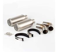 para Ducati 950 Escape Hypermotard Doble Silenciador Tubo De Enlace Slip On SP 2019-2024