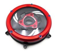 para Ducati 959 1199 1299 Panigale, Piezas de Motocicleta Negras, Tapa de Embrague Transparente, retenedor de Resorte, Carcasa de transmisión (TM 001 BK Red)
