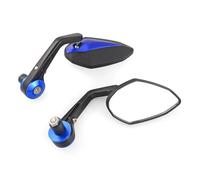 Para Ducati Espejos Finales Manillar De Motocicleta 7/8 "22mm Espejos laterales motocicleta(AZUL)