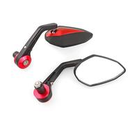 Para Ducati Espejos Finales Manillar De Motocicleta 7/8 "22mm Espejos laterales motocicleta(Rojo)